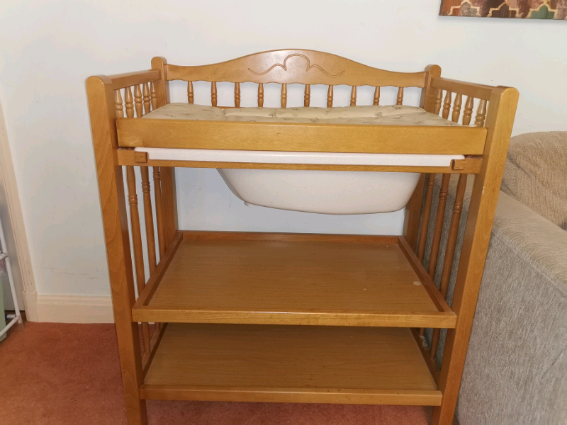 mamas and papas wooden changing unit